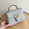 69308e526e68136f4d9a94be Upgraded Version Real Shot - Gucci Marmont Mini Messenger Bag, Model No. 583571 Gray