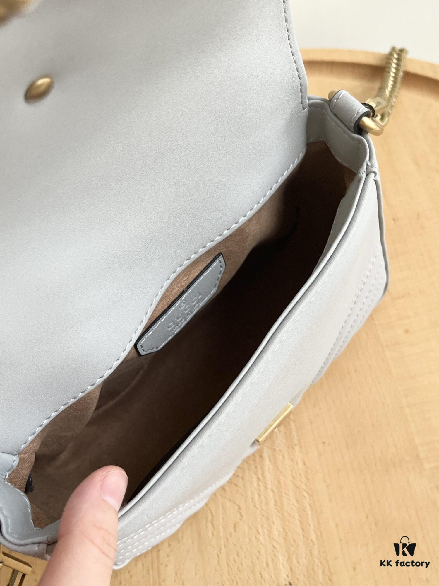 69308e536e68136f4d9a94c1 Upgraded Version Real Shot - Gucci Marmont Mini Messenger Bag, Model No. 583571 Gray