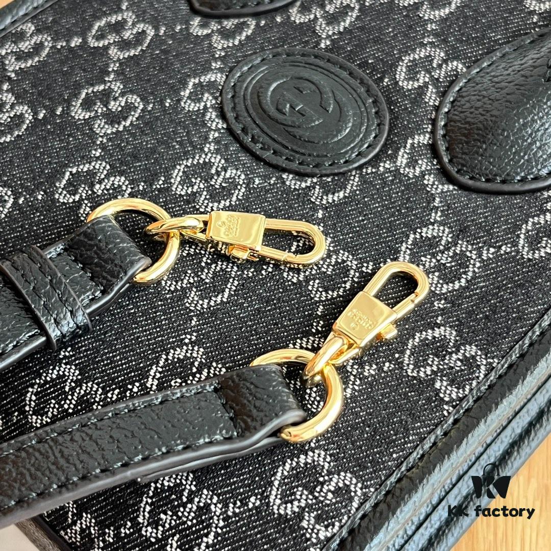 69308e5f6e68136f4d9a94de Gucci Retro Mini Tote Bag with Adjustable Shoulder Strap