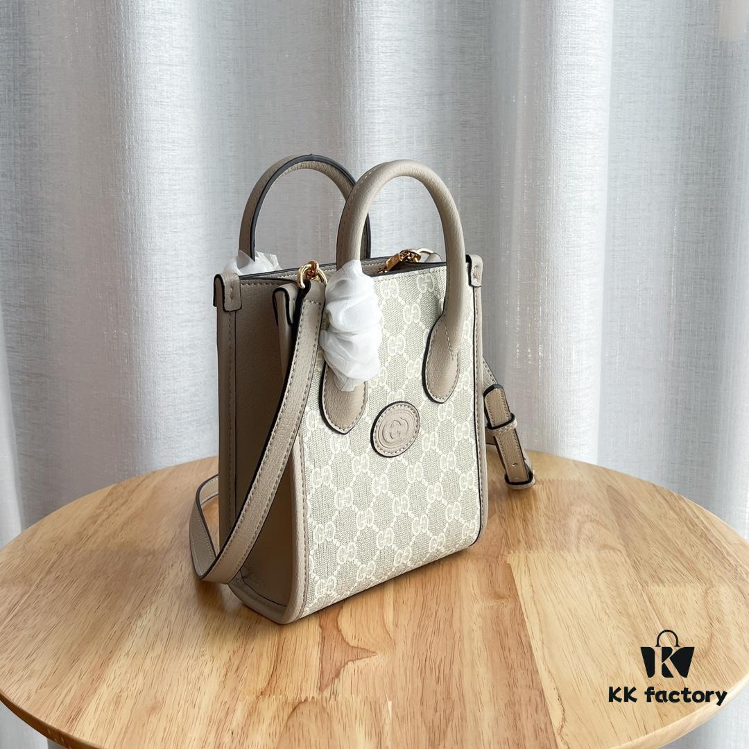 69308e626e68136f4d9a94e0 Gucci Retro Mini Tote Bag with Adjustable Strap