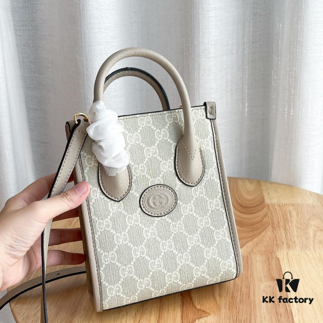 69308e646e68136f4d9a94e6 Gucci Retro Mini Tote Bag with Adjustable Strap
