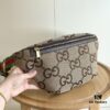 69308e746e68136f4d9a9503 Gucci Super Double G Jumbo Series Waist Bag, Model No. 696031 Coffee Fabric Upgraded Version, Original Order Fabric with Red-Green Webbing