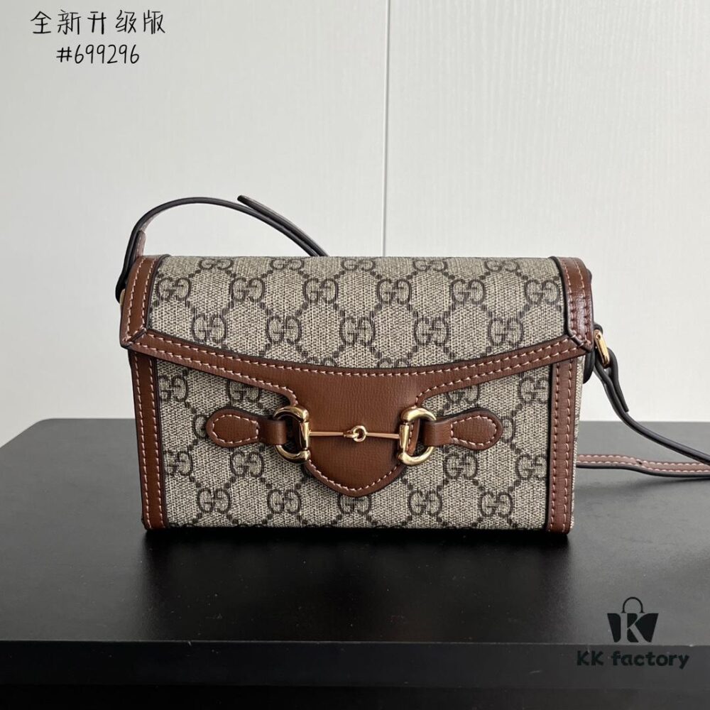 69308e796e68136f4d9a950b Gucci 1955 Horsebit Mini Crossbody Bag - Model 699296 Caramel