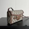 69308e7a6e68136f4d9a950d Gucci 1955 Horsebit Mini Crossbody Bag - Model 699296 Caramel