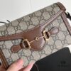 69308e7d6e68136f4d9a9511 Gucci 1955 Horsebit Mini Crossbody Bag - Model 699296 Caramel