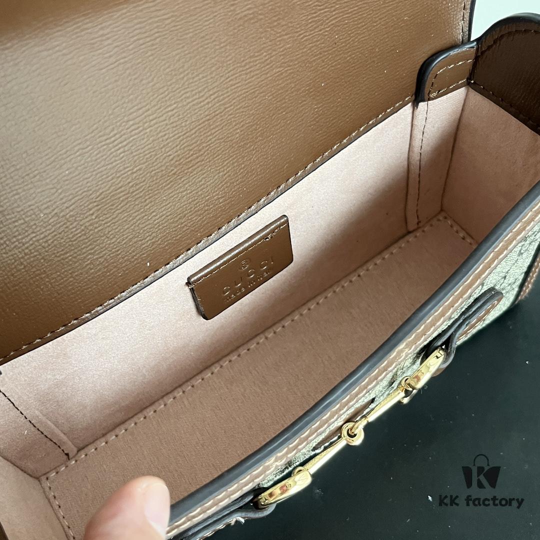 69308e7e6e68136f4d9a9513 Gucci 1955 Horsebit Mini Crossbody Bag - Model 699296 Caramel