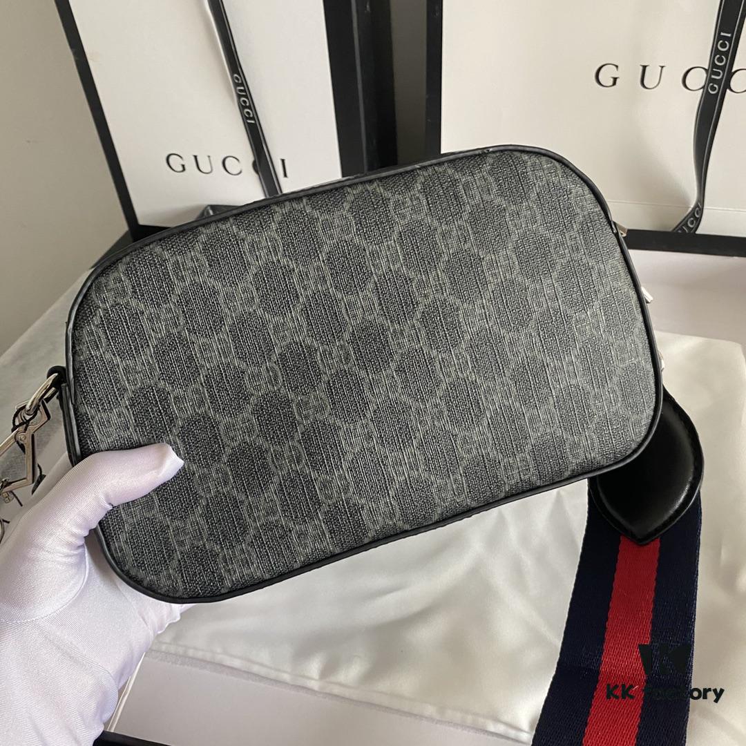 69308e876e68136f4d9a9525 GUCCI GG Black Series Crossbody Camera Bag