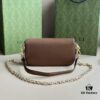 69308e8b6e68136f4d9a952e Gucci Horsebit 1955 Baguette Bag Real Photo #735178 Brown Leather