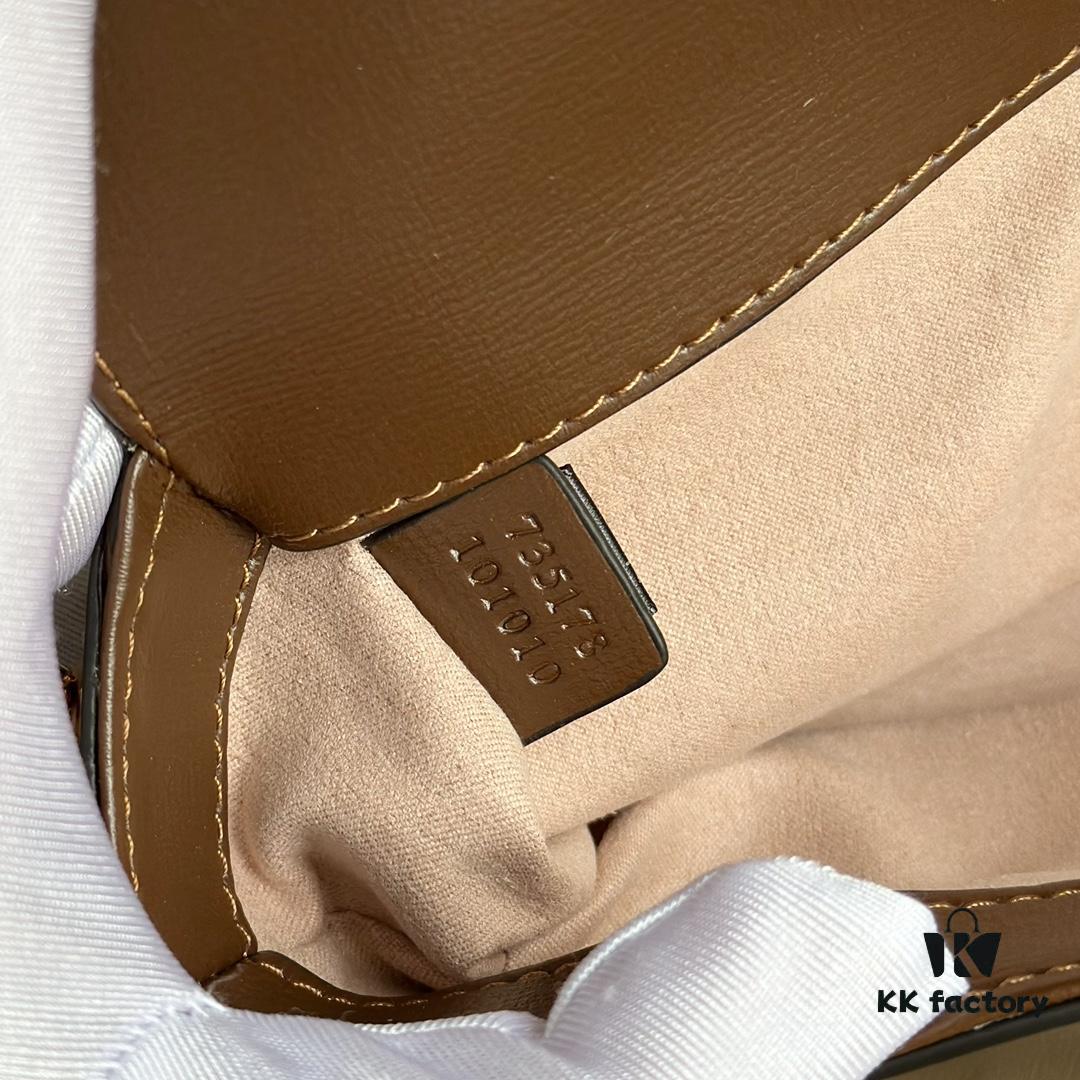 69308e8e6e68136f4d9a9532 Gucci Horsebit 1955 Baguette Bag Real Photo #735178 Brown Leather