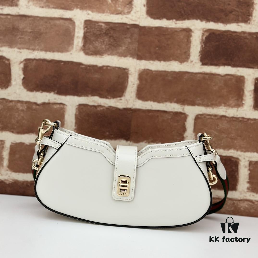 69308ea96e68136f4d9a956a GUCCI New Arrival High-Quality Authentic Style, Premium Original Order Item, Real Photo, Model No. 786015 White Leather, Size 12×24×5 cm, In Stock