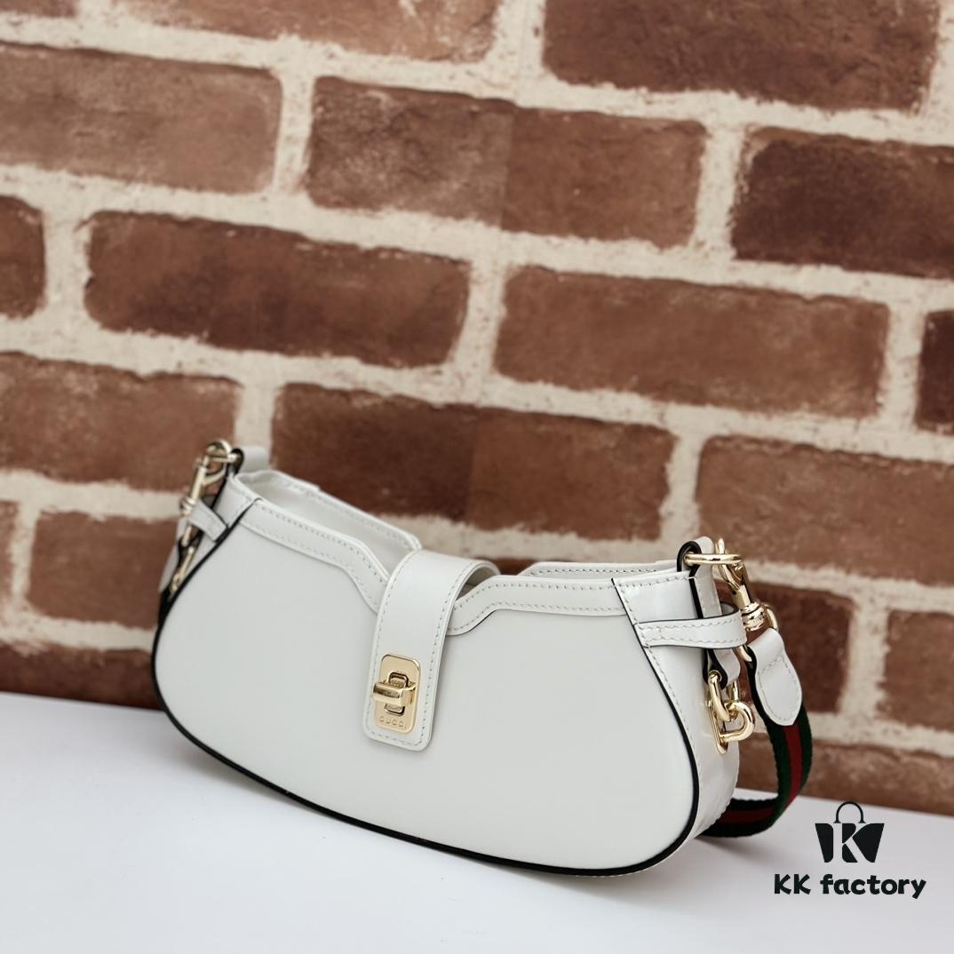 69308eaa6e68136f4d9a956b GUCCI New Arrival High-Quality Authentic Style, Premium Original Order Item, Real Photo, Model No. 786015 White Leather, Size 12×24×5 cm, In Stock
