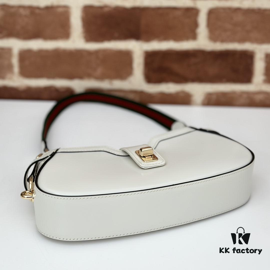 69308eab6e68136f4d9a956c GUCCI New Arrival High-Quality Authentic Style, Premium Original Order Item, Real Photo, Model No. 786015 White Leather, Size 12×24×5 cm, In Stock