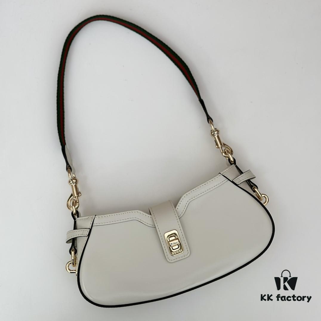 69308eac6e68136f4d9a9570 GUCCI New Arrival High-Quality Authentic Style, Premium Original Order Item, Real Photo, Model No. 786015 White Leather, Size 12×24×5 cm, In Stock
