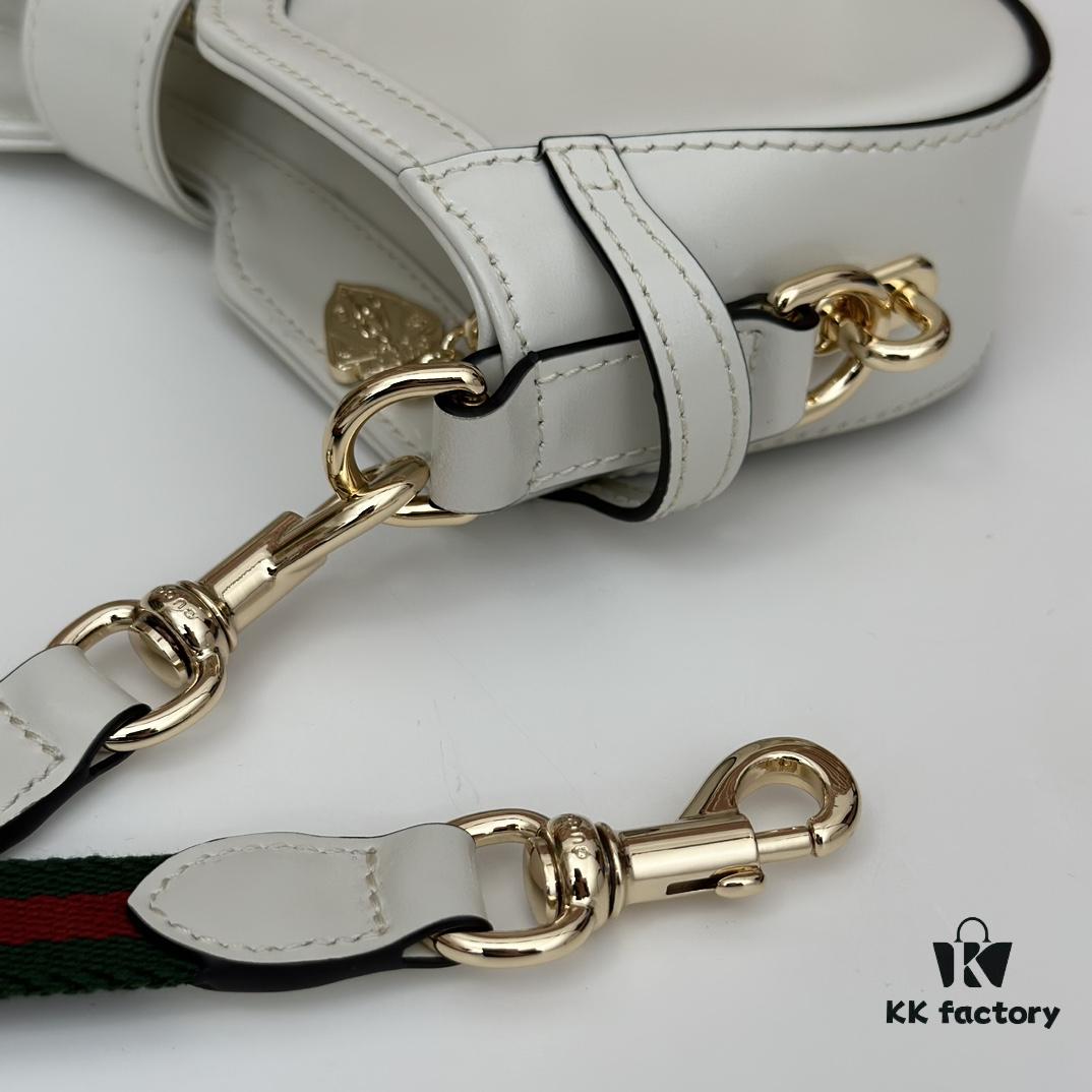 69308eac6e68136f4d9a9571 GUCCI New Arrival High-Quality Authentic Style, Premium Original Order Item, Real Photo, Model No. 786015 White Leather, Size 12×24×5 cm, In Stock