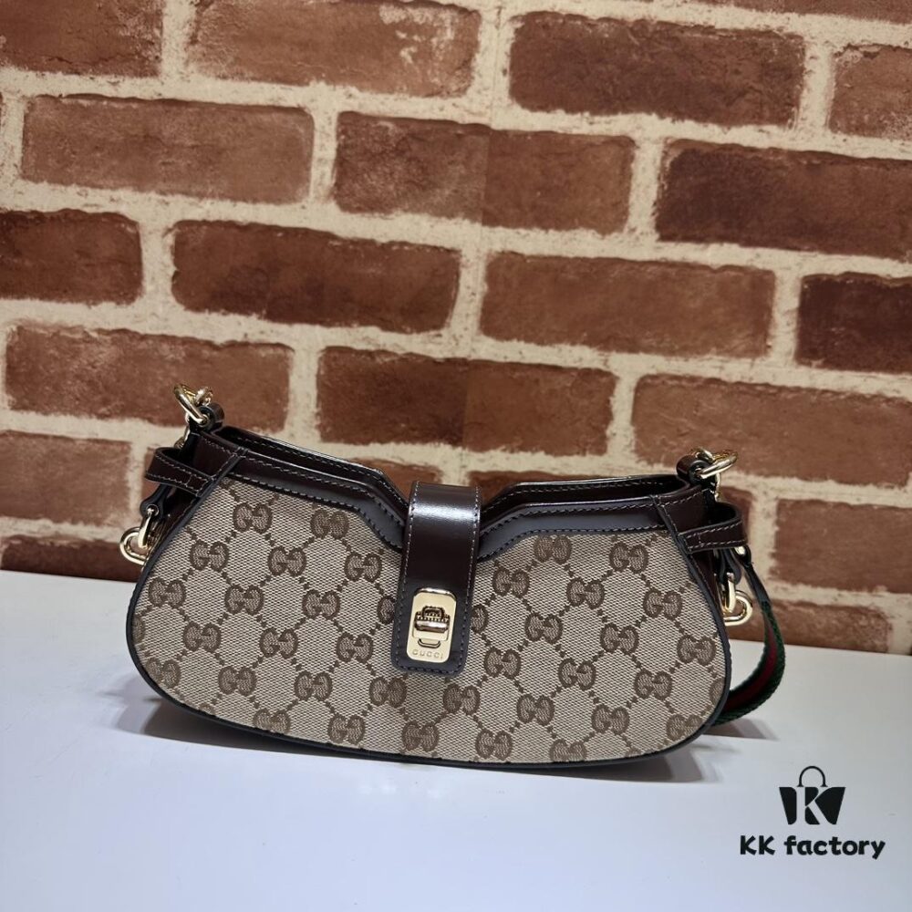 69308eb26e68136f4d9a957a GUCCI New Arrival Cabinet Quality, Top Original Single Item, Actual Photos. Model No. 786015 Brown, Size 12×24×5 cm, In Stock for Immediate Shipment