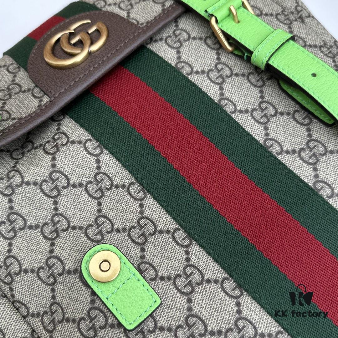 69308edb6e68136f4d9a95cb GUCCI Counter Quality, Top Original Single Item, Real Photos! Model No. 598140 Fluorescent Green, Size: 24 x 40 x 16 cm (W x H x D), In Stock