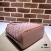 69308edd6e68136f4d9a95cf GUCCI Counter Quality, Top Original Single Item, Real Photo! Model No. 742102/726762 Pink Fabric with Pink Leather, Size: 25cm (W) x 22cm (H) x 12cm (D), Ready to Ship