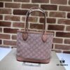 69308edd6e68136f4d9a95d0 GUCCI Counter Quality, Top Original Single Item, Real Photo! Model No. 742102/726762 Pink Fabric with Pink Leather, Size: 25cm (W) x 22cm (H) x 12cm (D), Ready to Ship