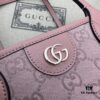 69308edf6e68136f4d9a95d2 GUCCI Counter Quality, Top Original Single Item, Real Photo! Model No. 742102/726762 Pink Fabric with Pink Leather, Size: 25cm (W) x 22cm (H) x 12cm (D), Ready to Ship