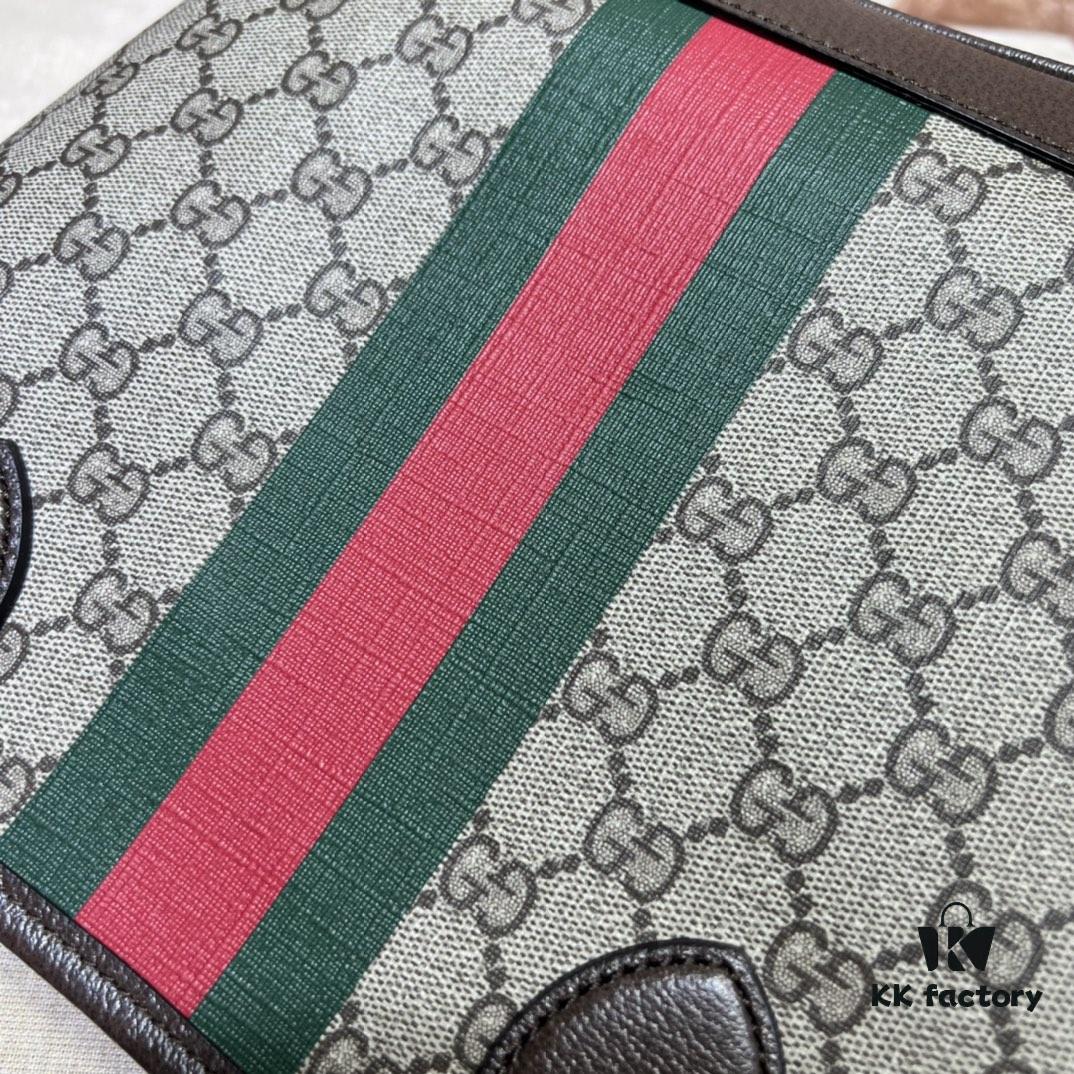 69308ee66e68136f4d9a95dd GUCCI New Arrival High-Quality Authentic-Like Item, Real Photo, Model No. 726762 Coffee Rubber, Size 25×22×12
