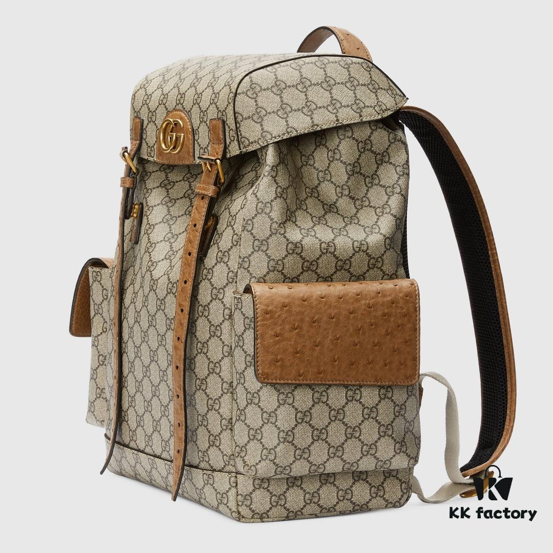 69308f006e68136f4d9a9613 GUCCI New Arrival High-Quality Authentic Stock, Top-Grade Original Order Item, Model No.: 710859 Ostrich Texture, Size: W24xH40xD16cm, Ready Stock Available