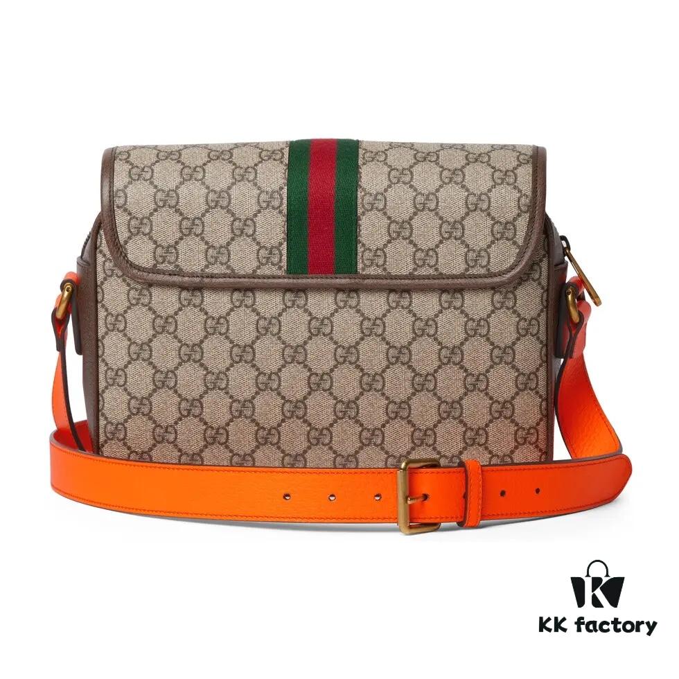 69308f036e68136f4d9a961a GUCCI Counter Quality, Top Original Single Item, Actual Photos. Model 792376 Fluorescent Orange, Size: 27.5 x 18.5 x 6.5 cm