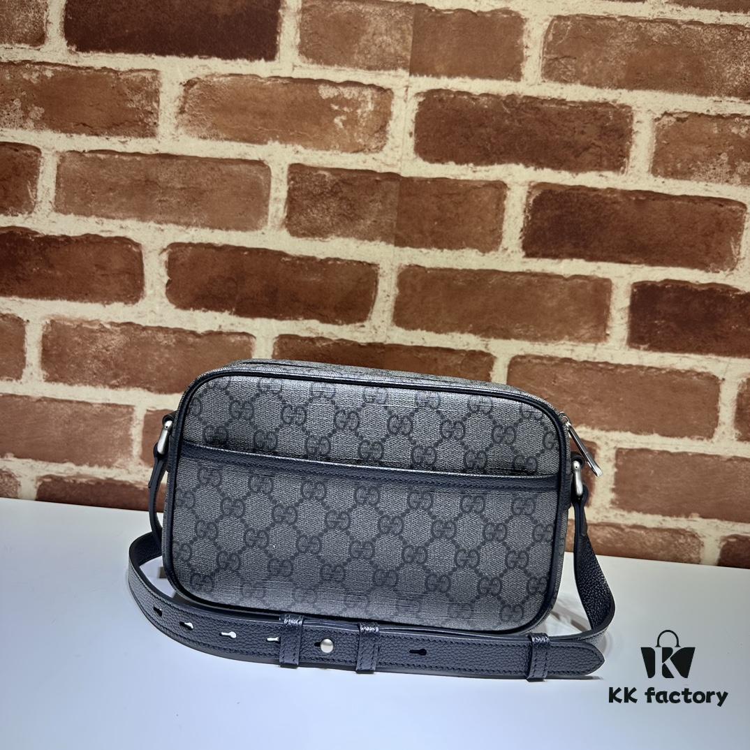 69308f0a6e68136f4d9a9627 GUCCI New Arrival Cabinet Quality, Top Original Single Item, Actual Photos. Model No. 768391 Grey Rubber, Size 14×23.5×6 cm, In Stock Ready to Ship