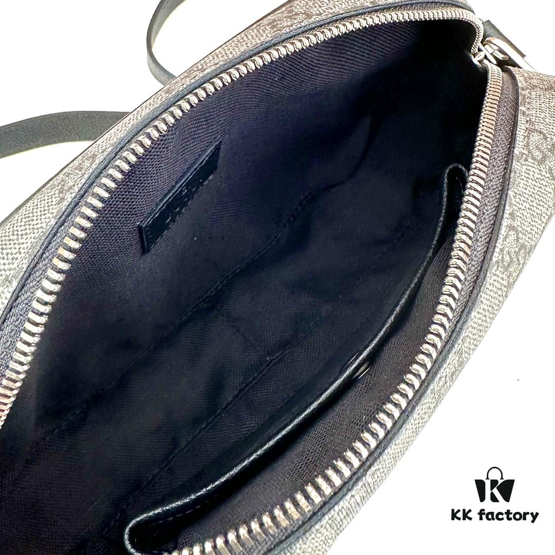 69308f0a6e68136f4d9a9629 GUCCI New Arrival Cabinet Quality, Top Original Single Item, Actual Photos. Model No. 768391 Grey Rubber, Size 14×23.5×6 cm, In Stock Ready to Ship