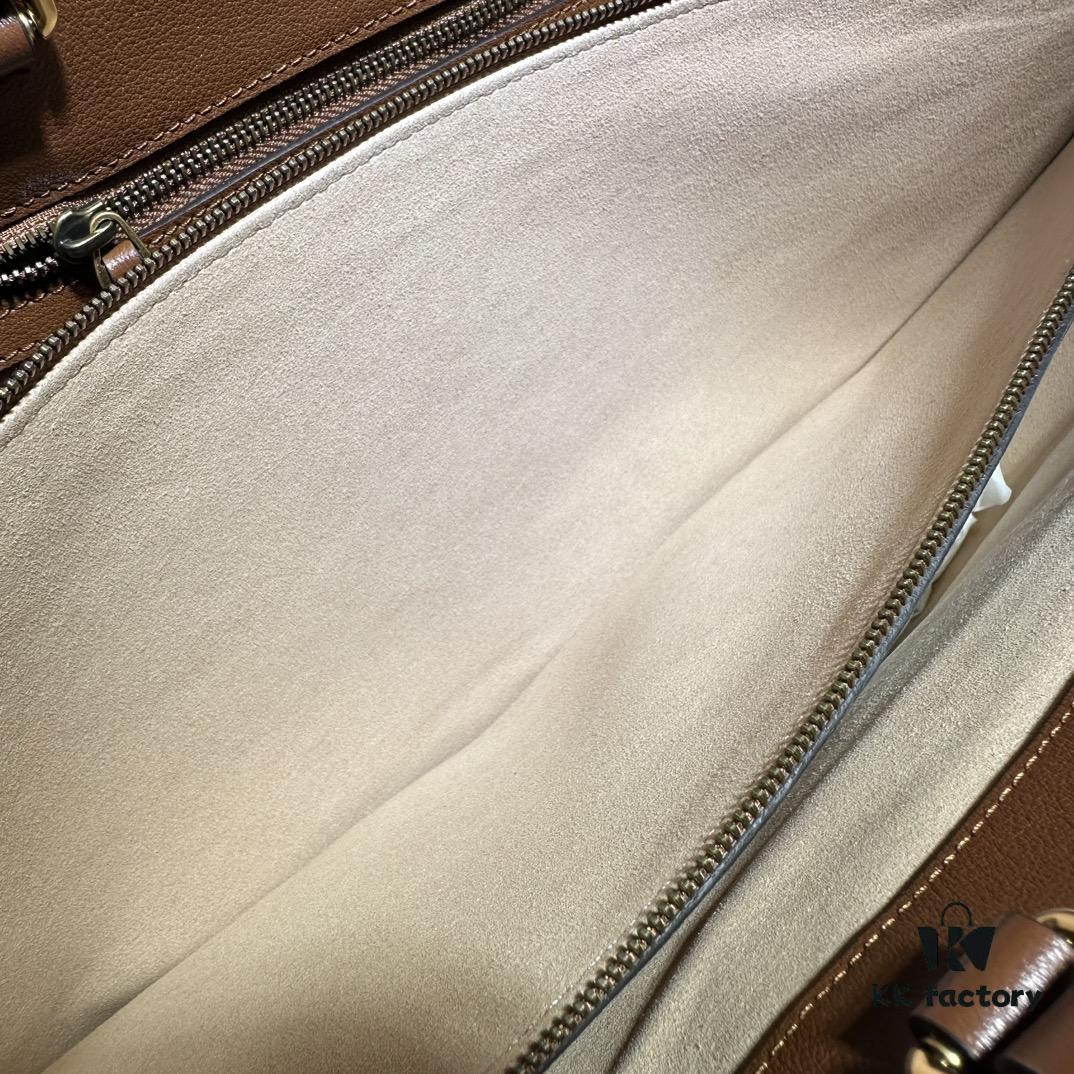 GUCCI High-End Original Single Item, Counter Quality, Real Photo, Model No. 746270 Brown, Size: 40 x 34 x 21 cm