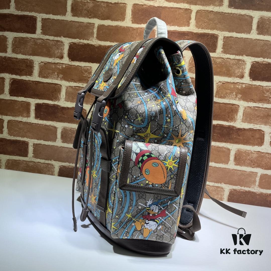 69308f1c6e68136f4d9a964d GUCCI High-End Original Stock, Premium Quality, Real Photos! Model No. 645051 Donald Duck Design, Size: 34.5 x 44 x 12.5 cm
