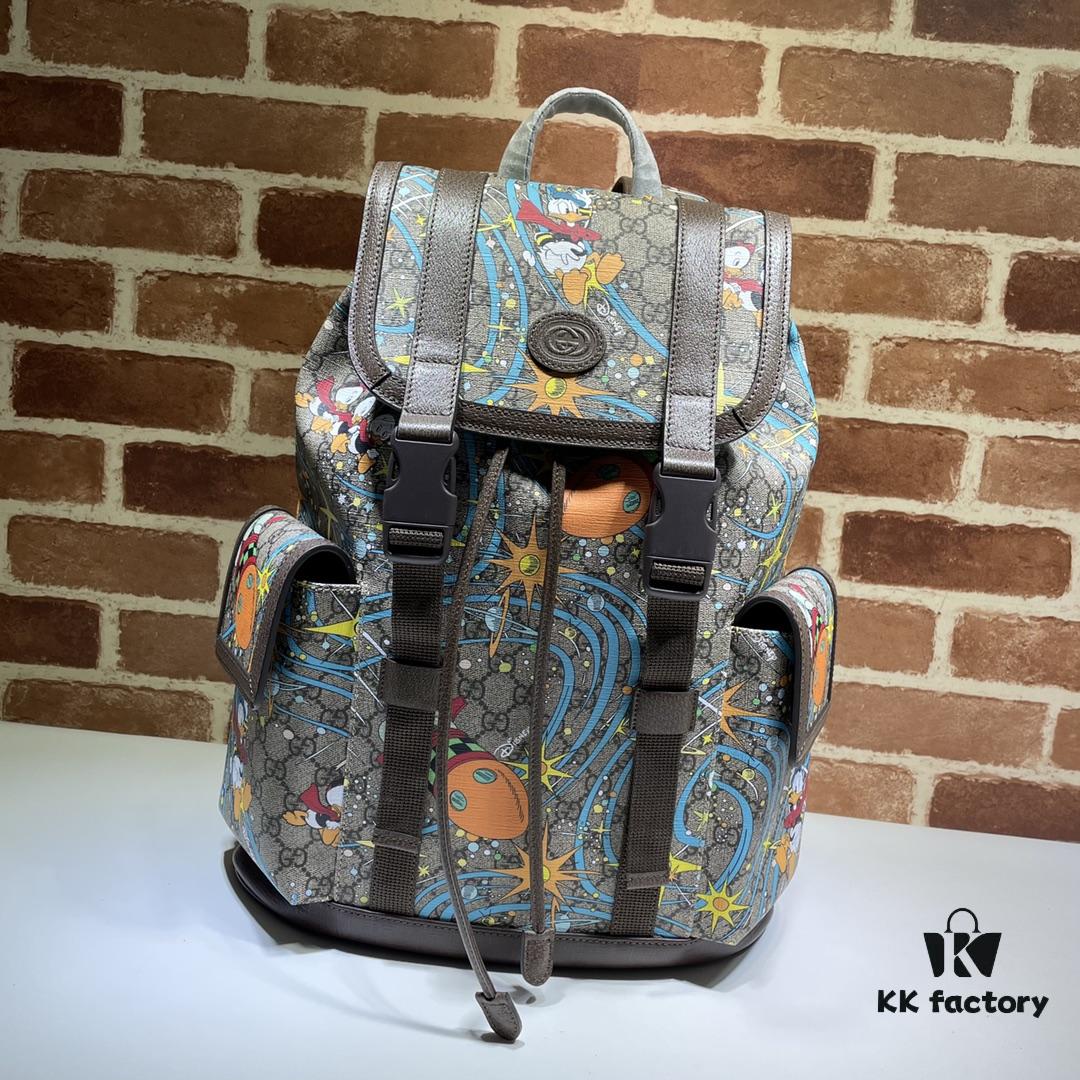 69308f1c6e68136f4d9a964f GUCCI High-End Original Stock, Premium Quality, Real Photos! Model No. 645051 Donald Duck Design, Size: 34.5 x 44 x 12.5 cm