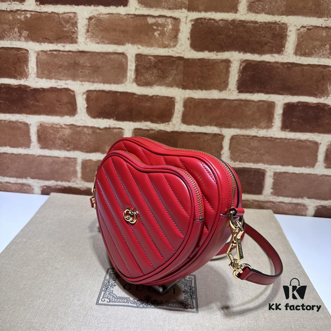 69308f216e68136f4d9a9654 GUCCI New Arrival High-Quality Original Order Item, Real Photo! Model No. 751628 Red, Size: 20cm W x 17.5cm H x 6.5cm D, In Stock and Ready to Ship
