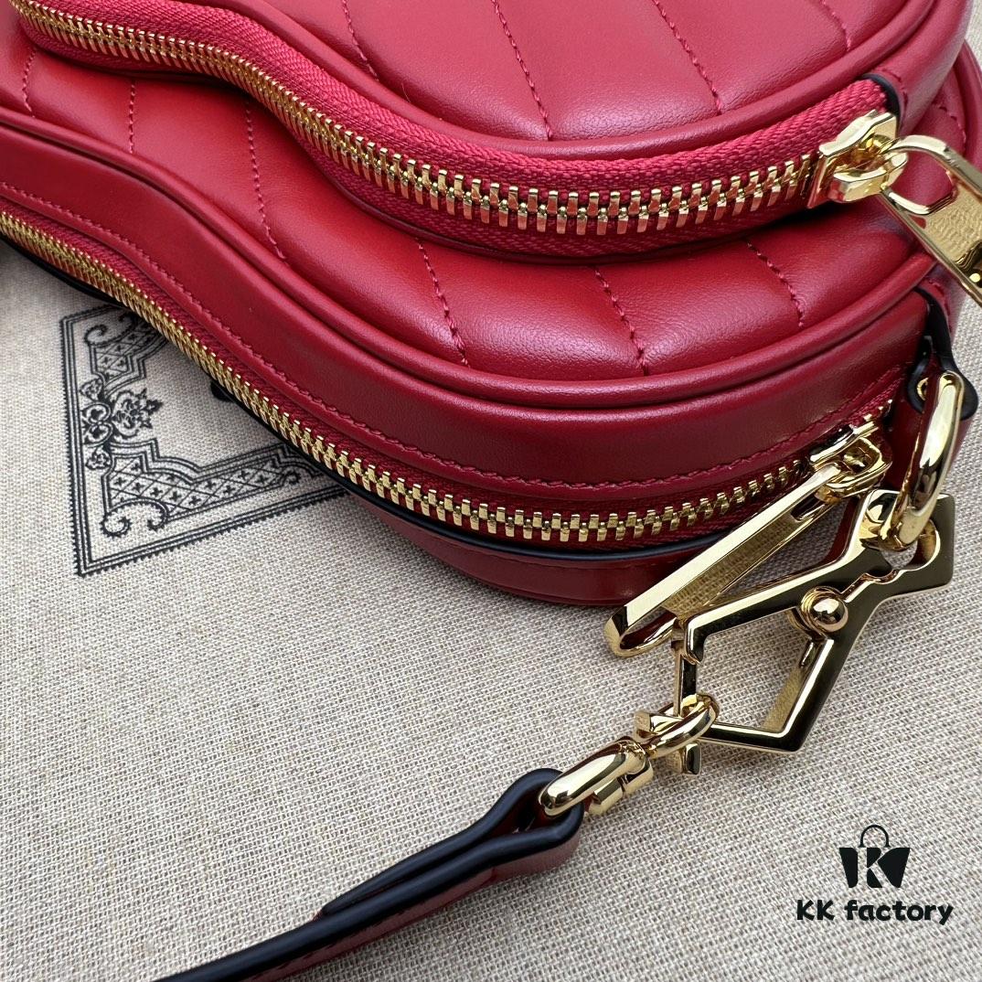 69308f236e68136f4d9a965a GUCCI New Arrival High-Quality Original Order Item, Real Photo! Model No. 751628 Red, Size: 20cm W x 17.5cm H x 6.5cm D, In Stock and Ready to Ship