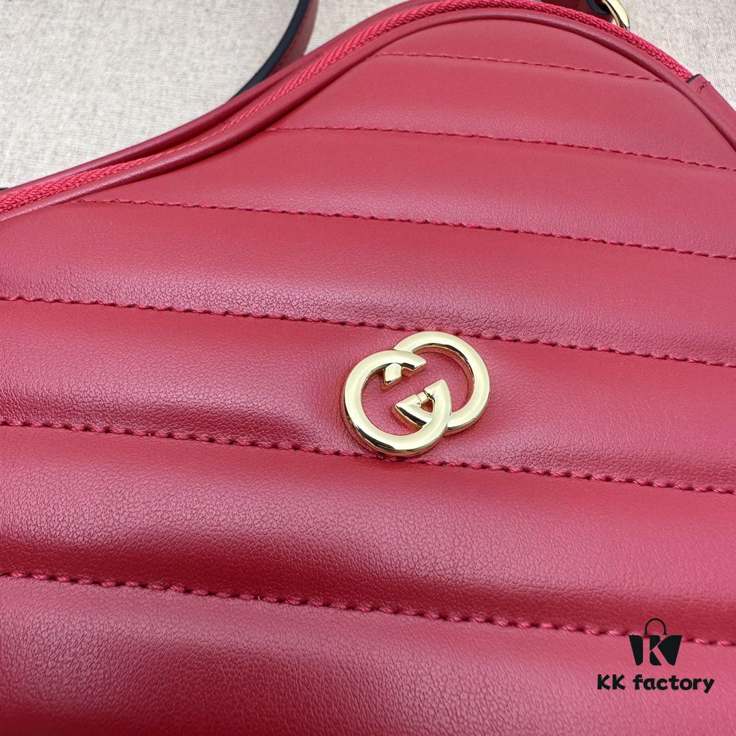 69308f256e68136f4d9a965c GUCCI New Arrival High-Quality Original Order Item, Real Photo! Model No. 751628 Red, Size: 20cm W x 17.5cm H x 6.5cm D, In Stock and Ready to Ship