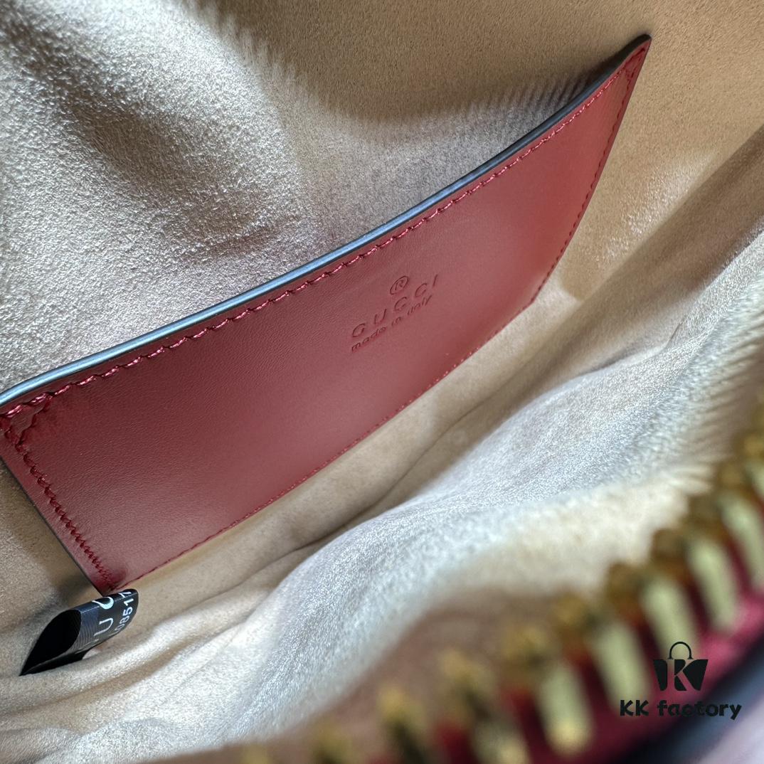 69308f266e68136f4d9a965d GUCCI New Arrival High-Quality Original Order Item, Real Photo! Model No. 751628 Red, Size: 20cm W x 17.5cm H x 6.5cm D, In Stock and Ready to Ship