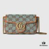 69308f526e68136f4d9a96c8 GUCCI New Arrival Cabinet Quality, Top Original Single Item, Actual Photos, Model Number 783141 Canvas Blue-Brown