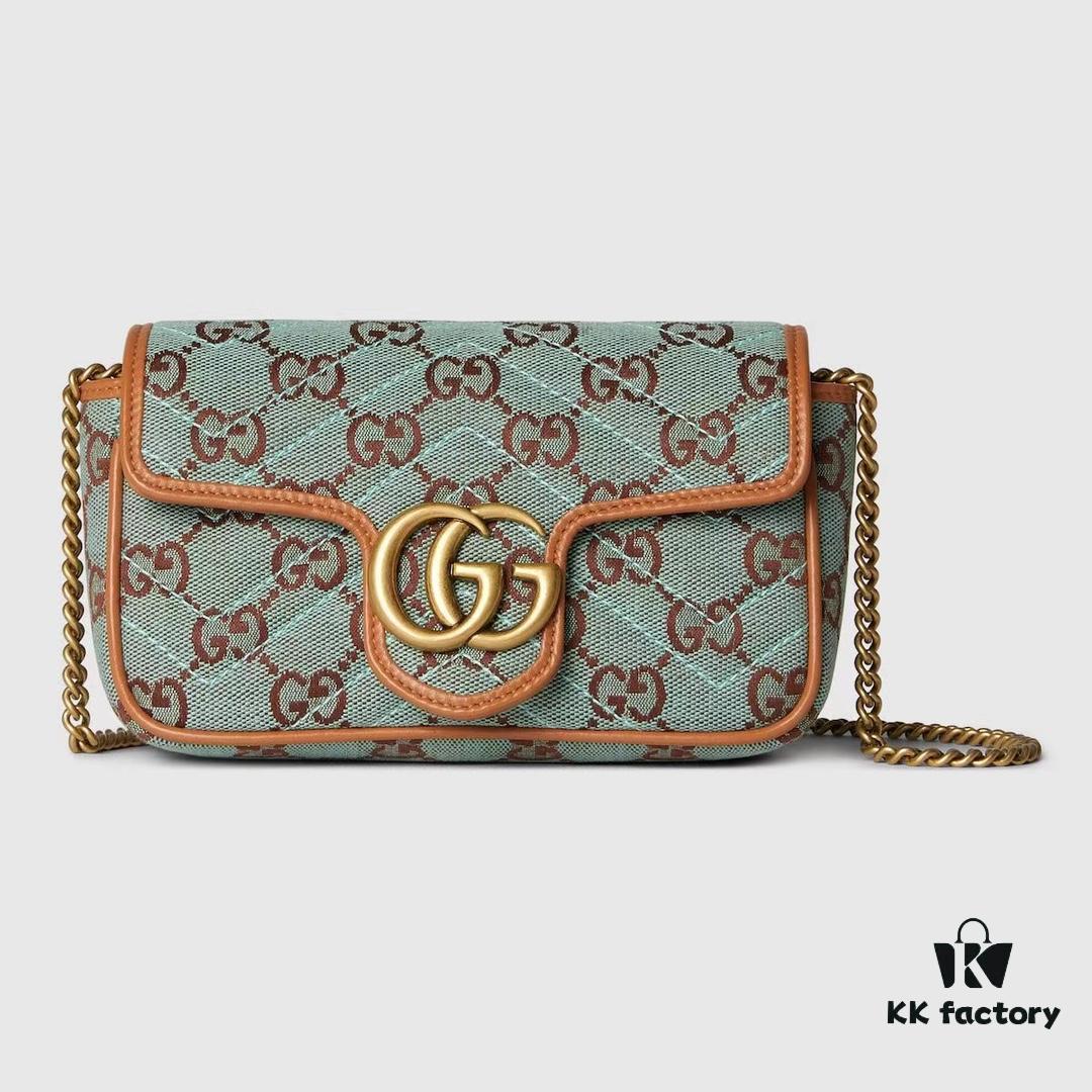 69308f526e68136f4d9a96c8 GUCCI New Arrival Cabinet Quality, Top Original Single Item, Actual Photos, Model Number 783141 Canvas Blue-Brown