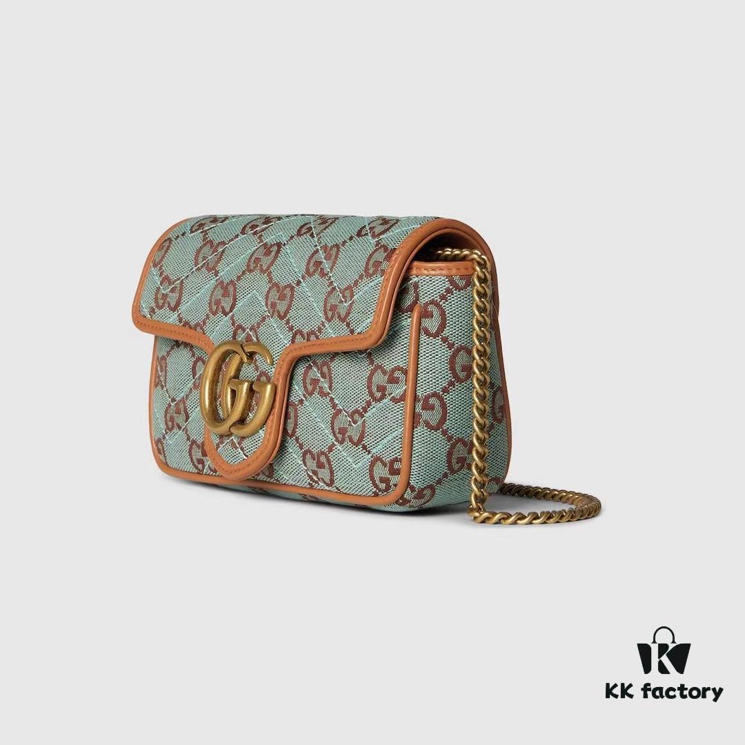 69308f526e68136f4d9a96c9 GUCCI New Arrival Cabinet Quality, Top Original Single Item, Actual Photos, Model Number 783141 Canvas Blue-Brown