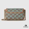 69308f546e68136f4d9a96cc GUCCI New Arrival Cabinet Quality, Top Original Single Item, Actual Photos, Model Number 783141 Canvas Blue-Brown
