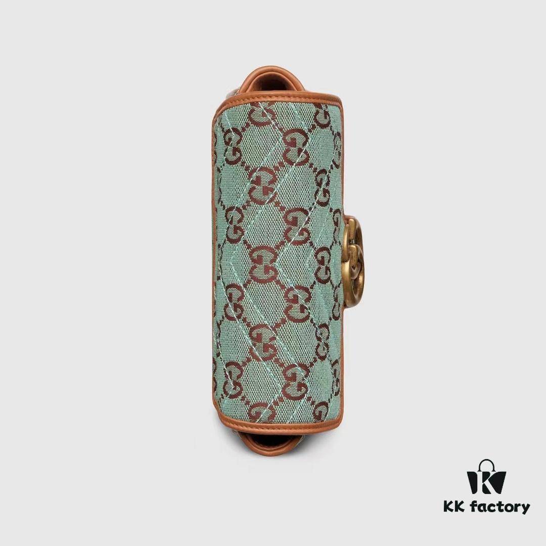 69308f556e68136f4d9a96cd GUCCI New Arrival Cabinet Quality, Top Original Single Item, Actual Photos, Model Number 783141 Canvas Blue-Brown