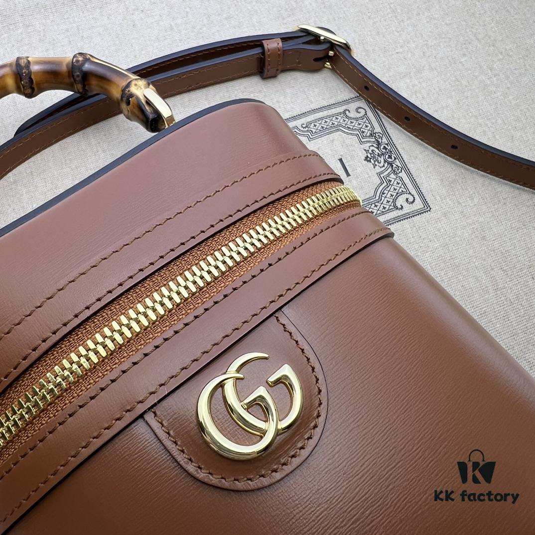 69308f616e68136f4d9a96e8 GUCCI New Arrival Cabinet Quality, Top Original Single Item, Real Photo, Model No. 760200 Brown, Size 15.5×13.5×4