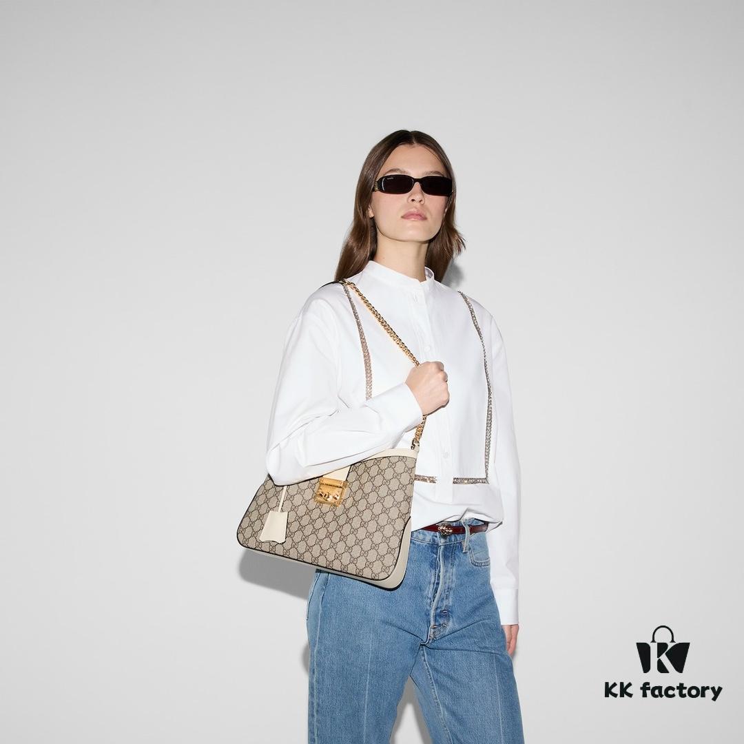 69308f686e68136f4d9a96f6 GUCCI Counter Quality, Top Original Single Item, Actual Photos! Model No. 795113 Coffee and White, Size: 32.5 × 24 × 5.5 cm, In Stock for Immediate Shipment