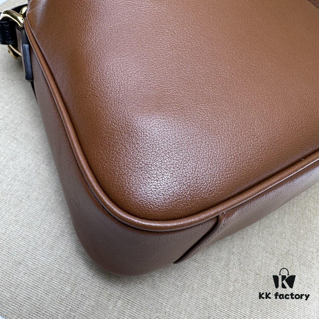 69308f766e68136f4d9a9718 GUCCI High-End Original Order Item, Genuine Quality, Real Photo! Model No. 746251 Brown Leather, Size: 24cm (W) x 15cm (H) x 5cm (Side Width), In Stock for Immediate Shipment
