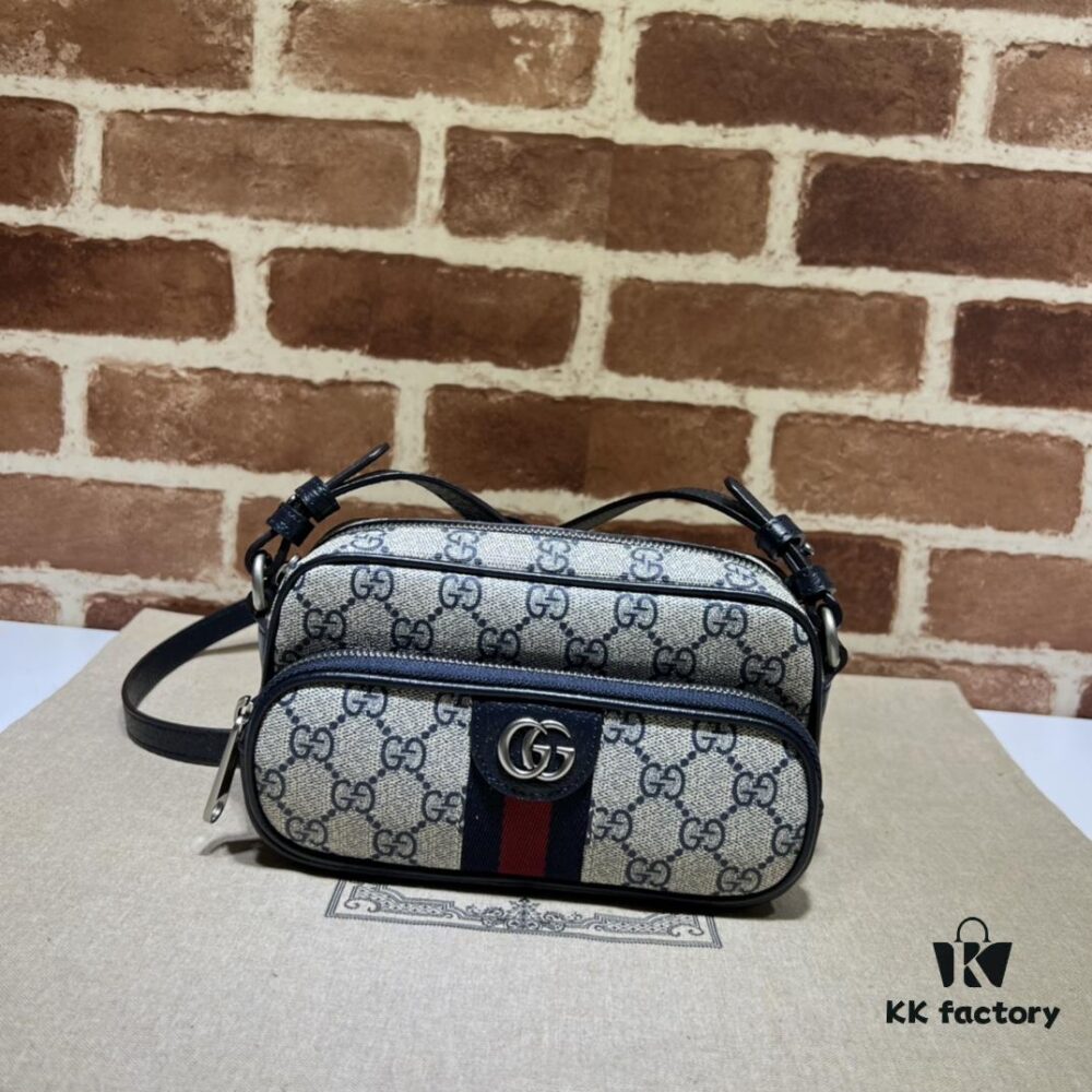 69308fa56e68136f4d9a977d GUCCI New Arrival Cabinet Quality, Top Original Single Item, Actual Photos! Model No. 722557 Blue Edge, Size: 18 x 11 x 6 cm