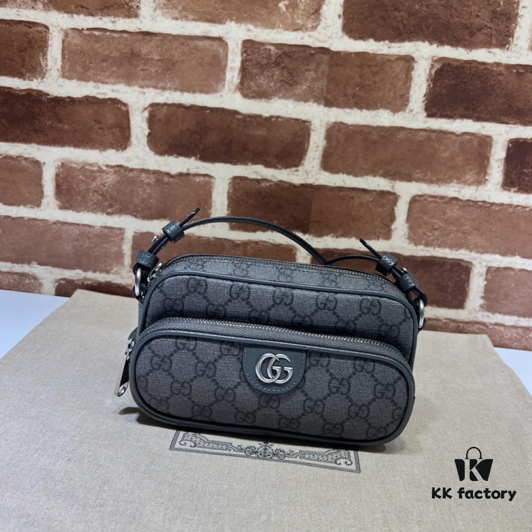 69308faa6e68136f4d9a9780 GUCCI New Arrival Cabinet Quality, Top Original Single Item, Actual Photos! Model No. 722557 Gray, Size: 18 x 11 x 6 cm
