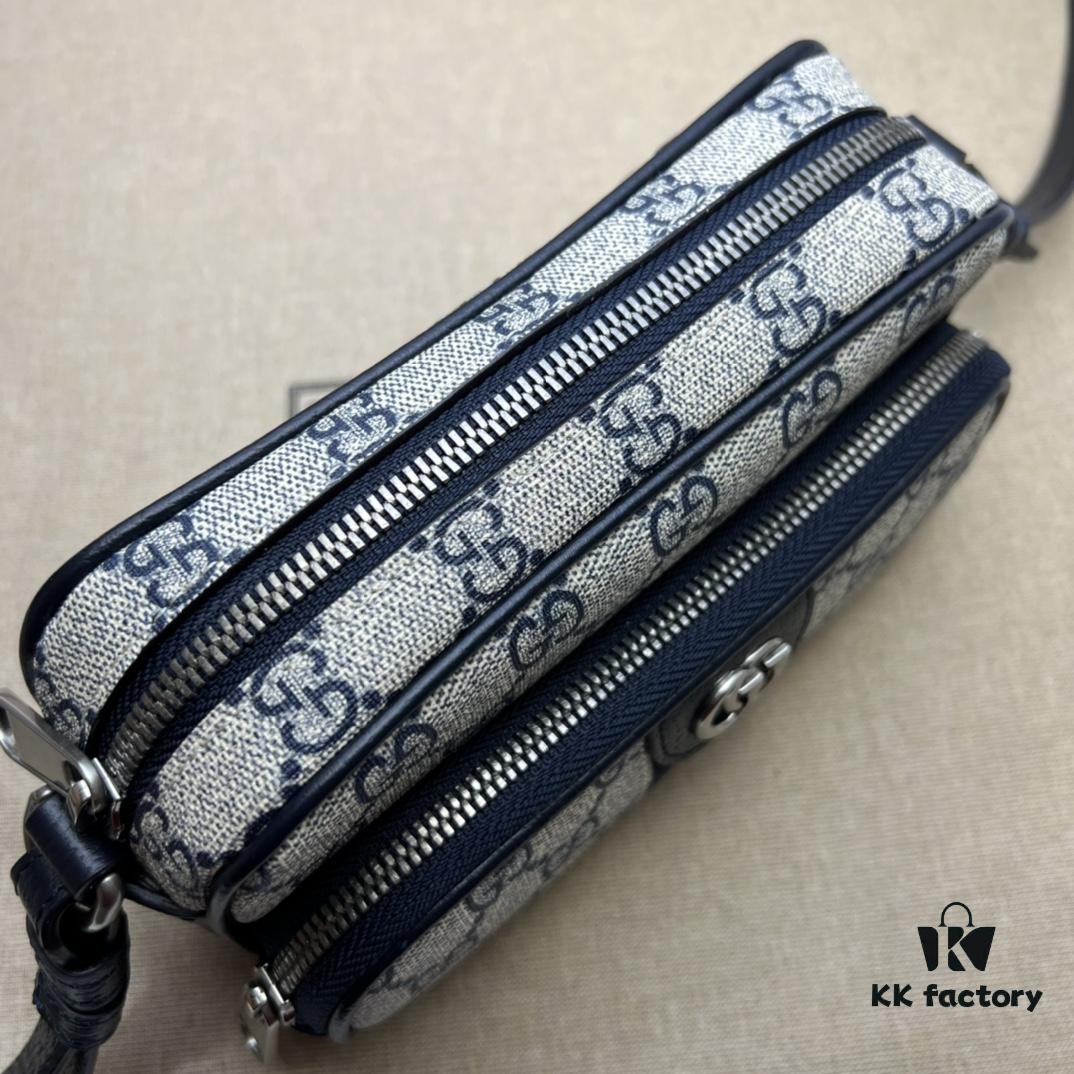 69308faa6e68136f4d9a9783 GUCCI New Arrival Cabinet Quality, Top Original Single Item, Actual Photos! Model No. 722557 Blue Edge, Size: 18 x 11 x 6 cm
