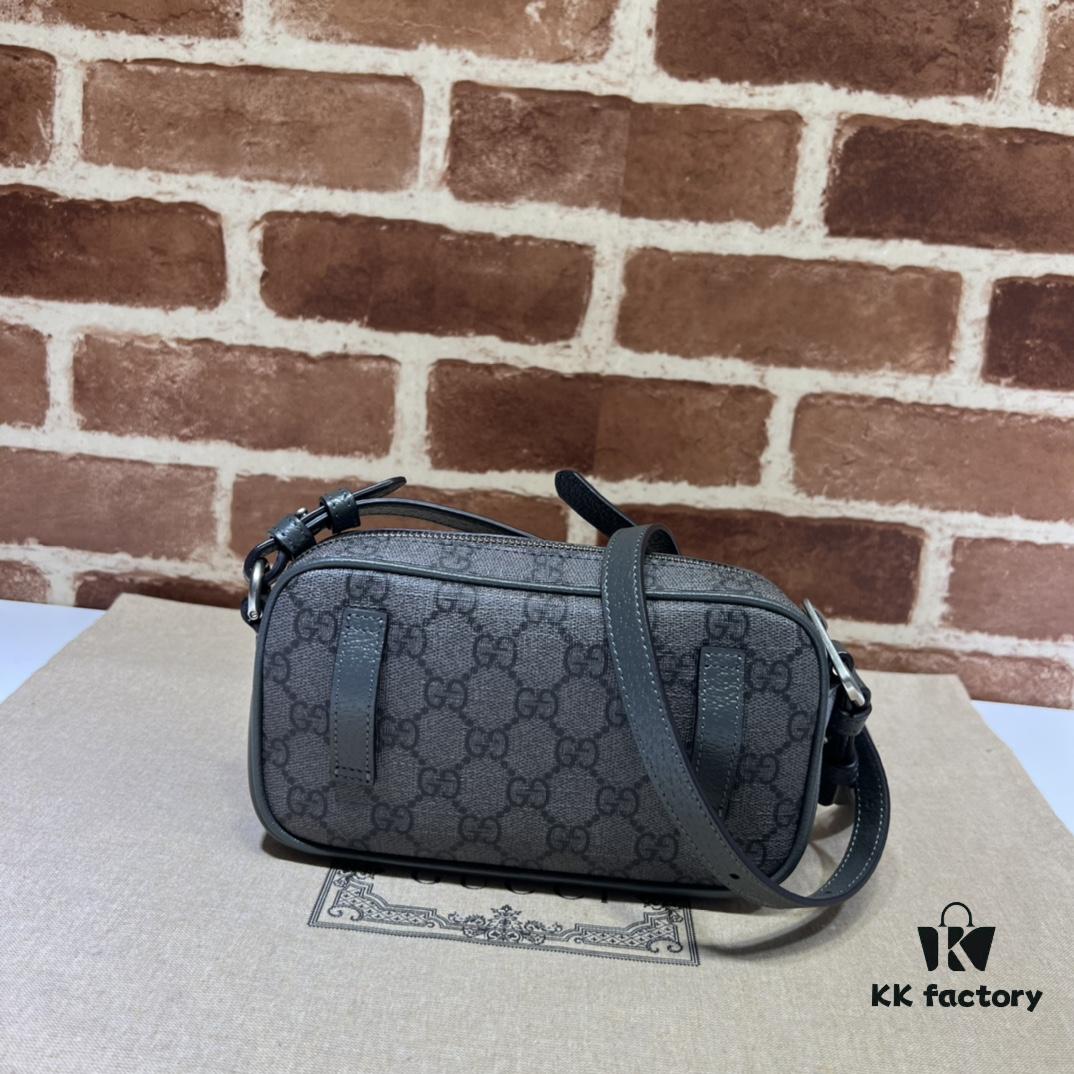 69308fab6e68136f4d9a9787 GUCCI New Arrival Cabinet Quality, Top Original Single Item, Actual Photos! Model No. 722557 Gray, Size: 18 x 11 x 6 cm