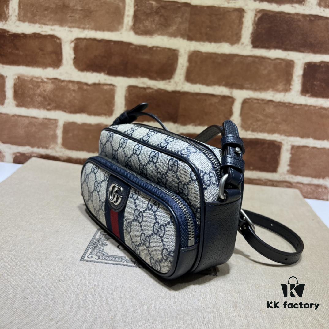 69308fab6e68136f4d9a9788 GUCCI New Arrival Cabinet Quality, Top Original Single Item, Actual Photos! Model No. 722557 Blue Edge, Size: 18 x 11 x 6 cm