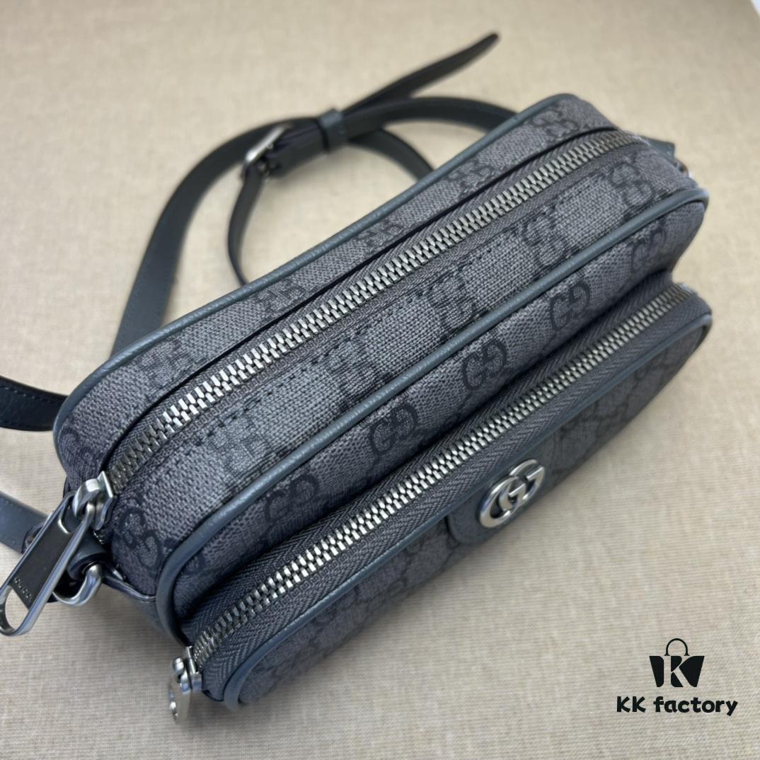 69308fae6e68136f4d9a978b GUCCI New Arrival Cabinet Quality, Top Original Single Item, Actual Photos! Model No. 722557 Gray, Size: 18 x 11 x 6 cm