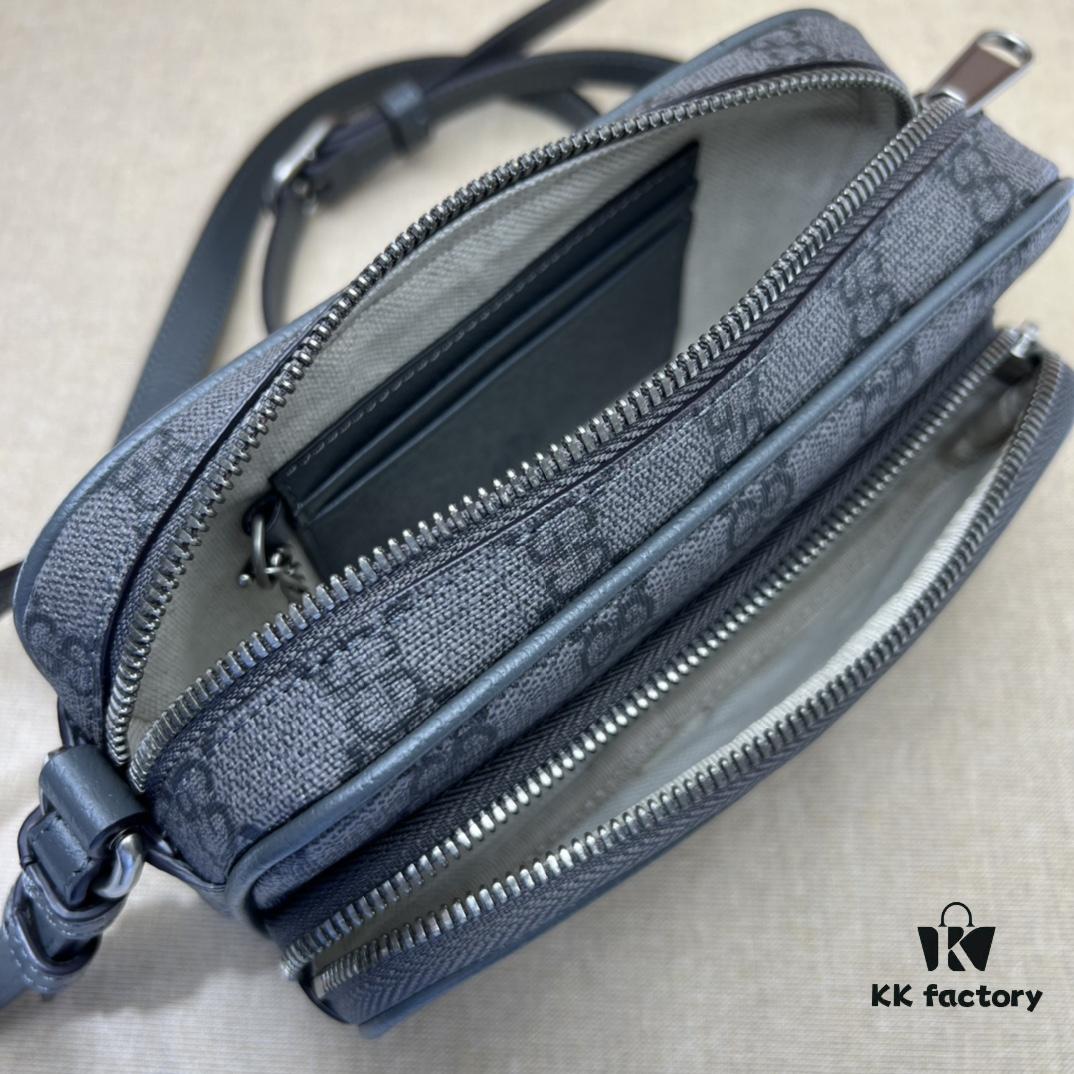 69308faf6e68136f4d9a978c GUCCI New Arrival Cabinet Quality, Top Original Single Item, Actual Photos! Model No. 722557 Gray, Size: 18 x 11 x 6 cm